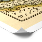 サマーセットカウンティイングランド古古古古古古古美術館地図 ポスター (角)