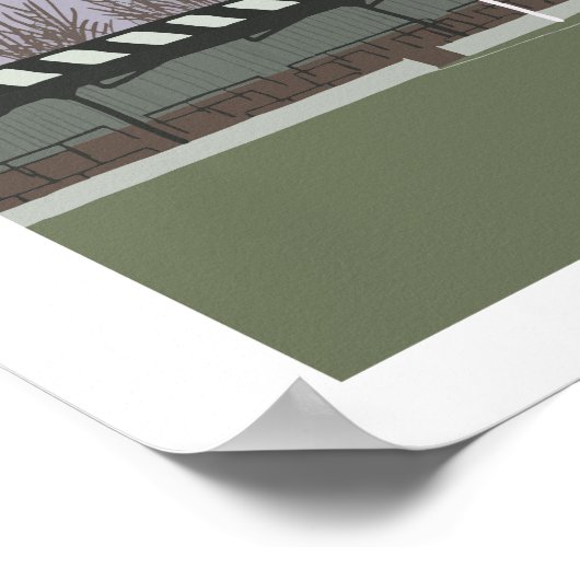 サマーセットパーク、アイア。ヘイネス手動スタイルプリント。 ポスター (角)