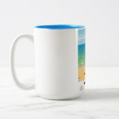 サマーセットヴィンテージ列車のポスター ツートーンマグカップ (左)