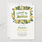 サマーセット |楽しいレモン絞り ブライダルシャワー 招待状 (正面)