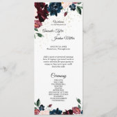 サマーセレブレーション結婚式プログラム プログラム (正面)