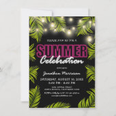 サマーセレブレーション誕生日招待状 招待状 (正面)