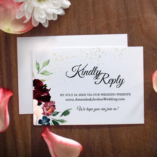 サマーセレブレーション ウェディングウェブサイトレスポンスカード 出欠カード