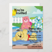 サマーセンセーションプール 招待状 (正面/裏面)