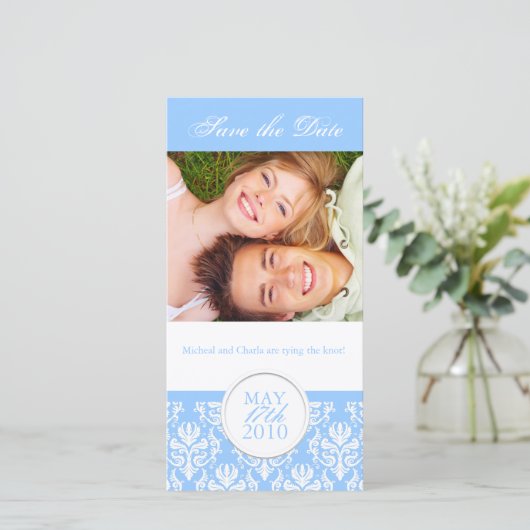 サマーセーエレガントブザデートフォトカード セーブザデート (スタンド正面)