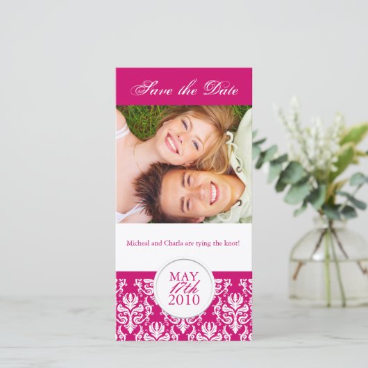 サマーセーエレガントブザデートフォトカード セーブザデート (スタンド正面)