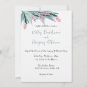 サマーセージフローラ結婚式招待状 招待状 (正面)