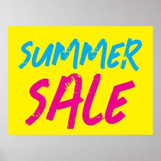 サマーセールの看板リテールストア販売ポスター ポスター (正面)