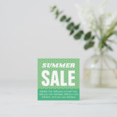 サマーセールカード – 緑 エンクロージャーカード (スタンド正面)