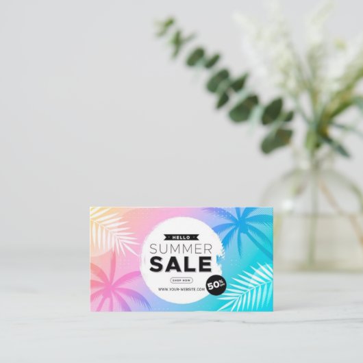 サマーセール特別提供 名刺 (スタンド正面)