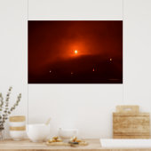 サマーセ太陽のット上空の日食， 2015 ポスター (キッチン)