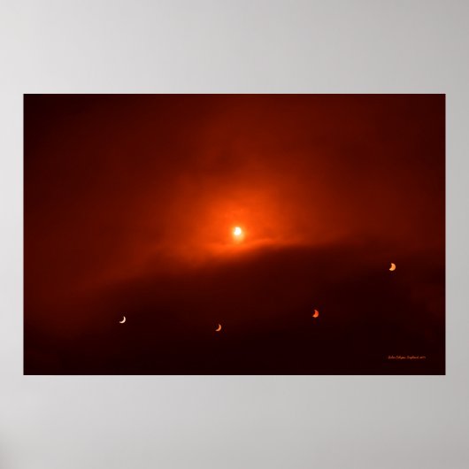 サマーセ太陽のット上空の日食， 2015 ポスター (正面)