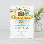 サマーソイルエカクテルプールビーチリハーサルディナー 招待状 (スタンド正面)
