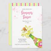 サマーソイレ招待状 – サマーカクテルパーティー 招待状 (正面/裏面)