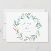 サマーソフトピンク結婚式招待状 招待状 (裏面)