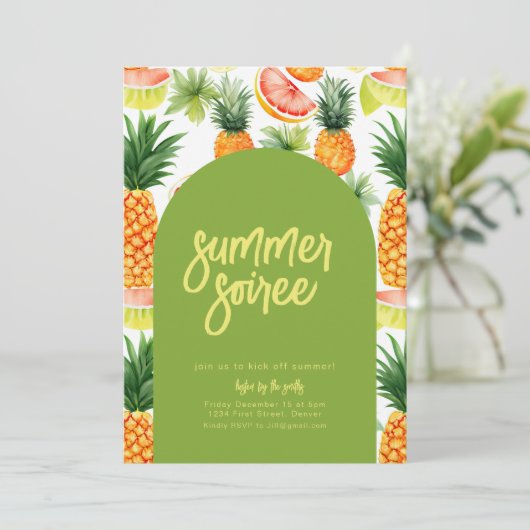 サマーソーリーパーティの招待状 招待状 (スタンド正面)