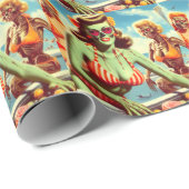 サマーゾンビピンアップ ラッピングペーパー (ロールコーナー)