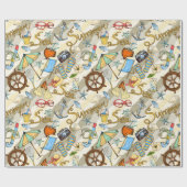 サマータイムおもしろいラッピング紙 ラッピングペーパー (フラット)