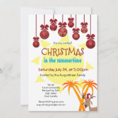 サマータイムのクリスマスパーティー 招待状 (正面)
