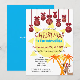 サマータイムのクリスマスパーティー 招待状