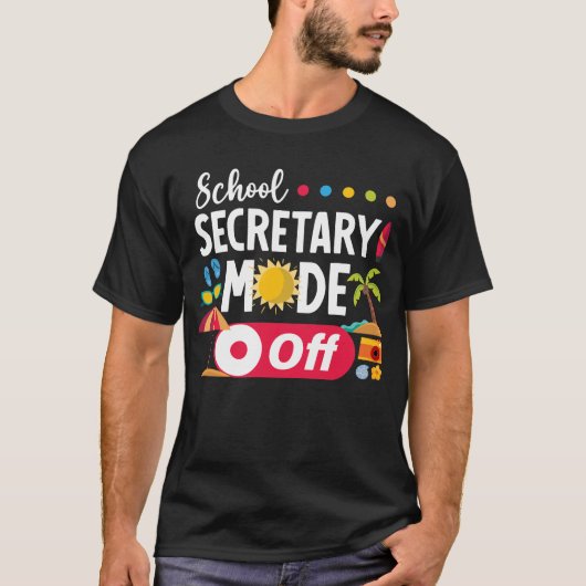 サマータイムオフの秘書モード昨日学校 Tシャツ (正面)