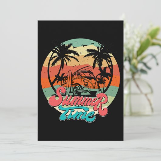 サマータイムサーフおもしろいビーチファミリーバケーションマッチ 招待状 (スタンド正面)