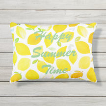 サマータイムシトラス柄イエローホワイトと文字