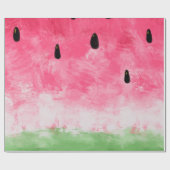 サマータイムスイカ誕生日パーティー ラッピングペーパー (フラット)