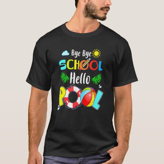 サマータイムバイザースクールこんにちは Tシャツ (正面)