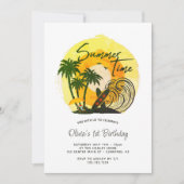 サマータイムビベス1st誕生日 招待状 (正面)