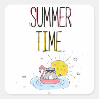 サマータイムブラック スクエアシール