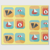 サマータイムラッピング紙 ラッピングペーパー (フラット)