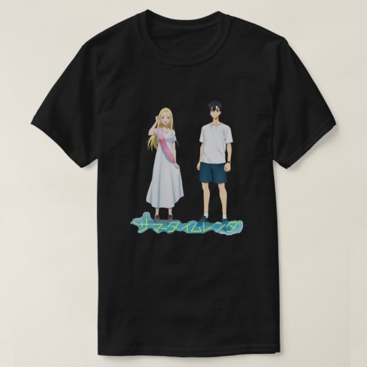 サマータイム描写アニメ Tシャツ (デザイン正面)