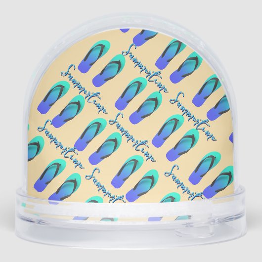 サマータイム サマータイム ブルー フリップ フロップ (裏面)