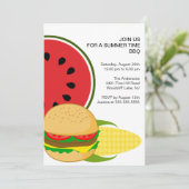 サマータイムBBQ招待状 招待状 (スタンド正面)