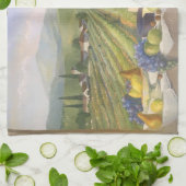 サマータスカンワインランドスケープイタリアカウンター キッチンタオル (折り畳み)