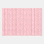 サマーダスティーバラ赤面ピンクストライプ ラッピングペーパーシート (正面2)