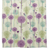 サマーダンデリオンデザイン シャワーカーテン (正面)