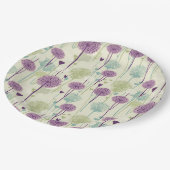 サマーダンデリオンデザイン ペーパープレート (アングル)