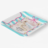 サマーチック ビーチとウェーブ ブライダルシャワー ペーパープレート (傾斜あり)