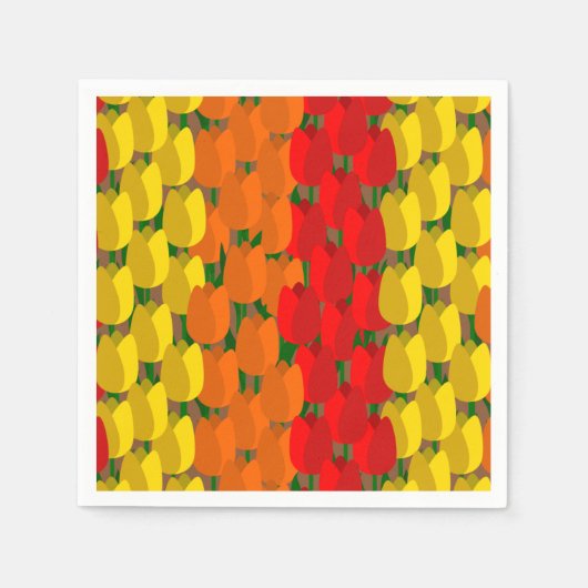 サマーチューリップフィールド スタンダードカクテルナプキン (正面)