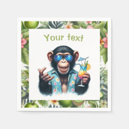 サマーチルチンプチリン – サングラス&カクテル スタンダードカクテルナプキン