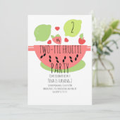 サマーツッティフルーティトロピカルサラダフルーツ 招待状 (スタンド正面)