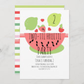 サマーツッティフルーティトロピカルサラダフルーツ 招待状 (正面/裏面)
