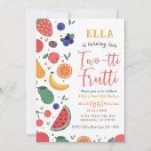 サマーツッティフルーティ2nd誕生日招待状 招待状 (正面)