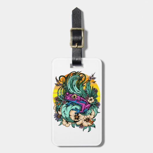 サマーツリーカエル ラゲッジタグ (正面縦)