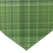 サマーツリーグリーンとホワイトプレイド ショートテーブルランナー (コーナー)