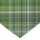 サマーツリーグリーンとホワイトプレイド テーブルクロス (アングル)