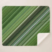 サマーツリーズグリーンストライプ シェルパブランケット (正面(横))