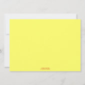 サマーティキハットビーチカクテル婚約パーティ 招待状 (裏面)